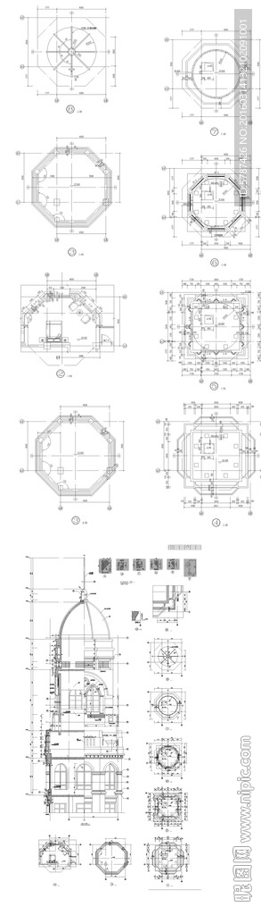 塔楼建筑CAD图纸