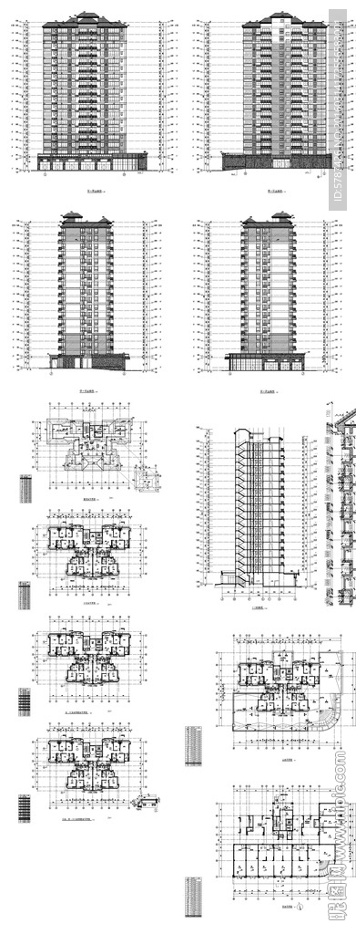 商业楼盘建筑设计施工图