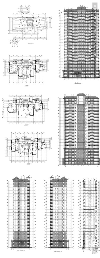 楼盘建筑设计施工图