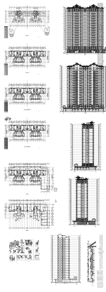 现代地产建筑图纸