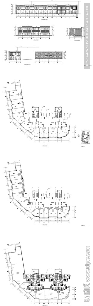 商铺建筑平面图设计