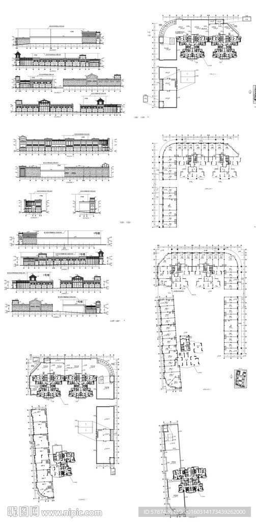 商铺建筑设计图纸