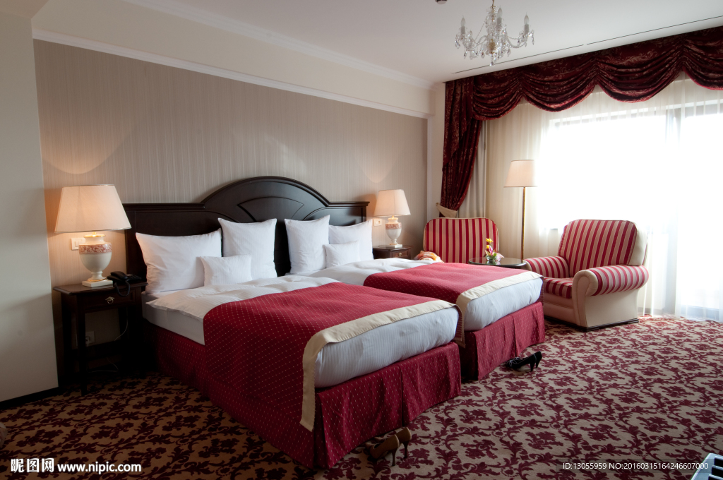 酒店卧室背景墙效果图