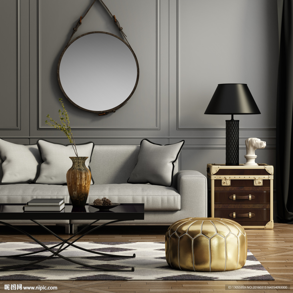 客厅沙发背景墙 效果图