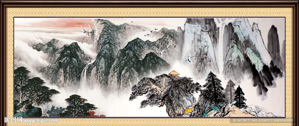 巨幅山水画
