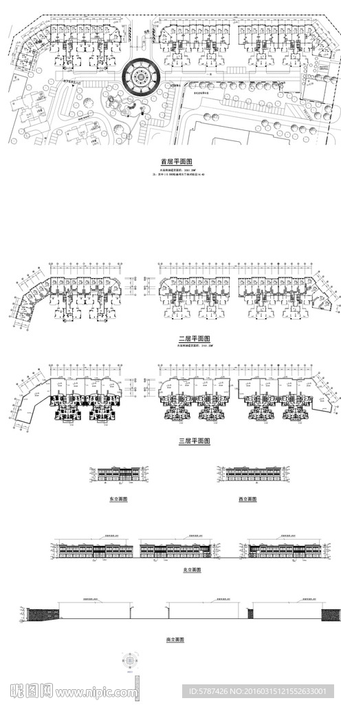 地块商铺建筑方案设计图纸