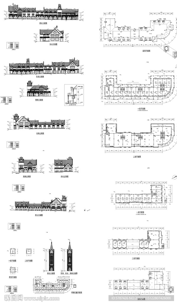 商业街建筑施工图