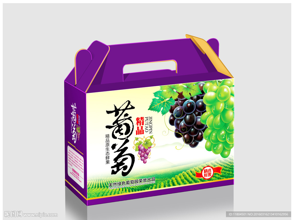 葡萄包装平面图