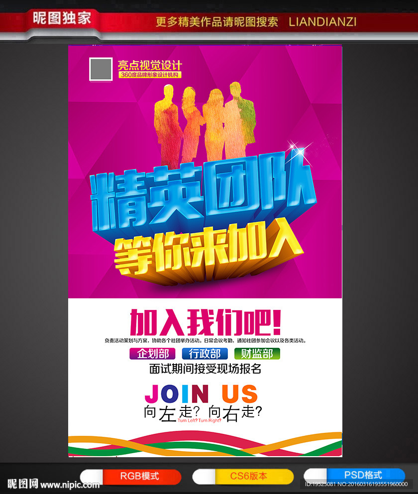 招聘  精英团队