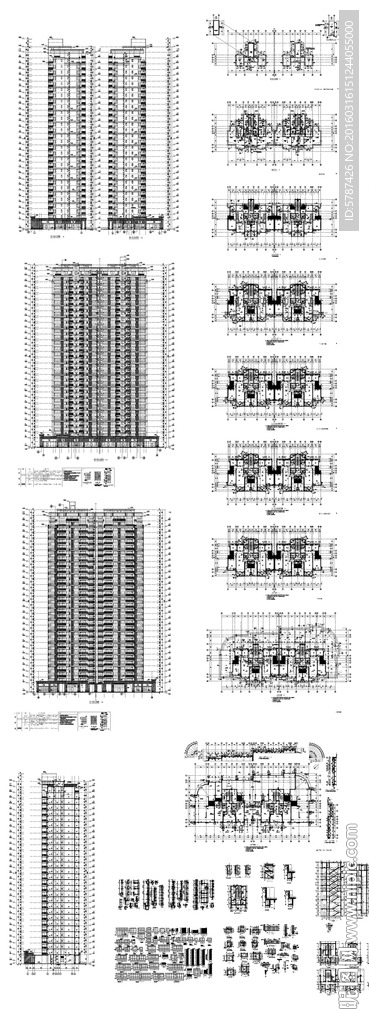 电梯楼建筑图纸