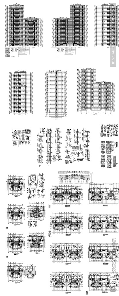 小区户型建筑楼设计图