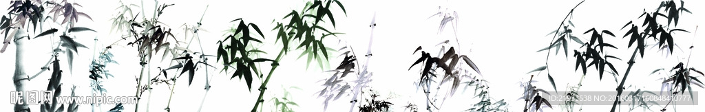 国画水墨竹子