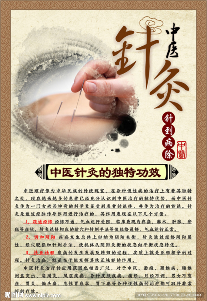 中医针灸展板