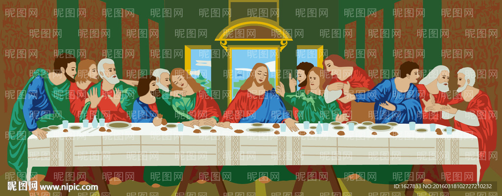 最后的晚餐 达·芬奇
