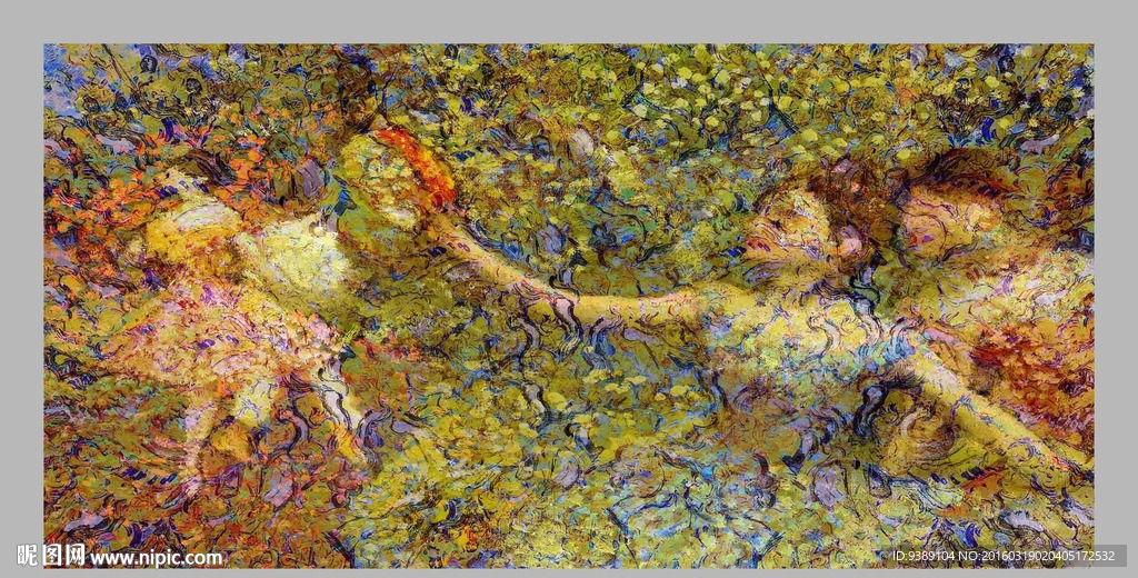 美女油画