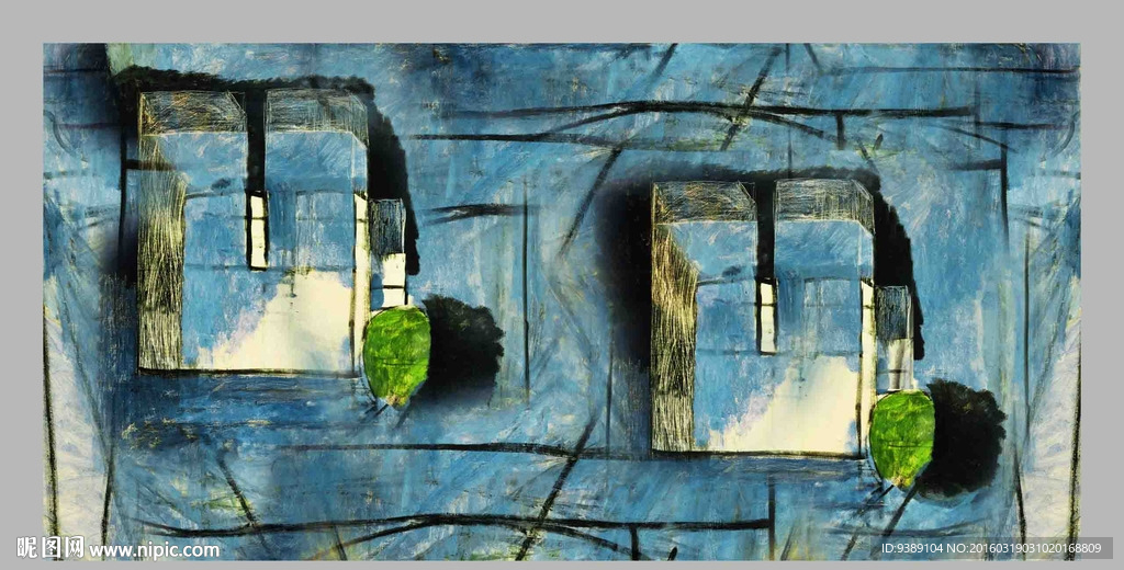 抽象油画