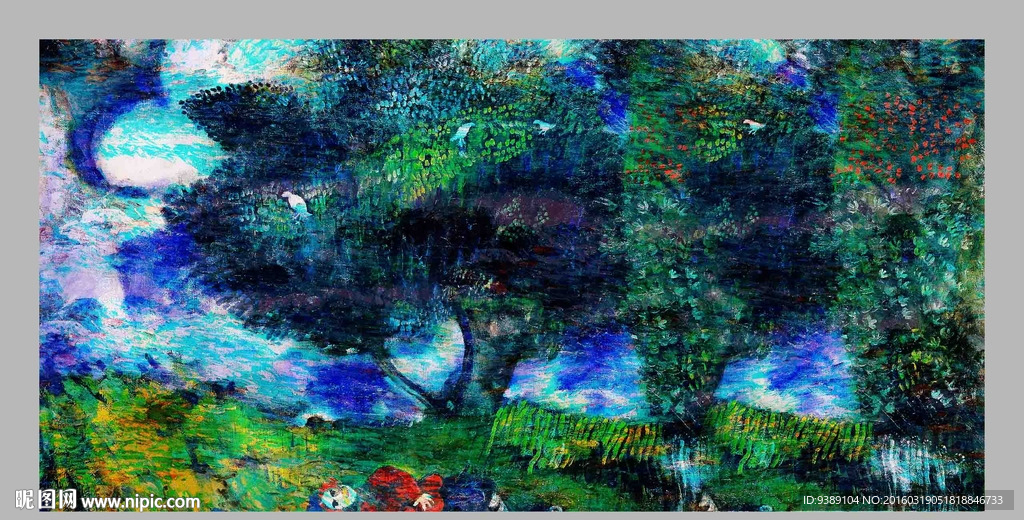 抽象油画
