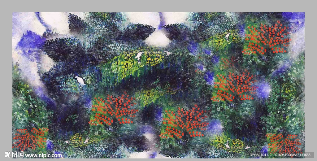 抽象油画