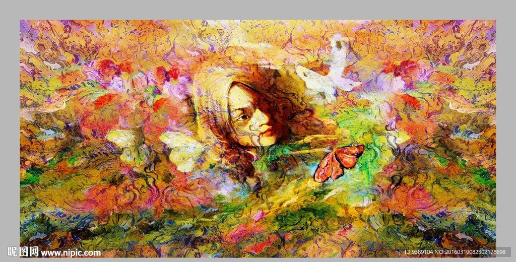 抽象油画