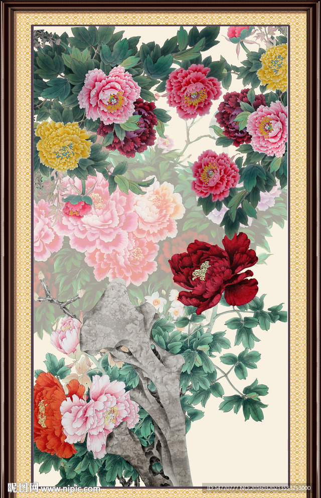 花开富贵牡丹