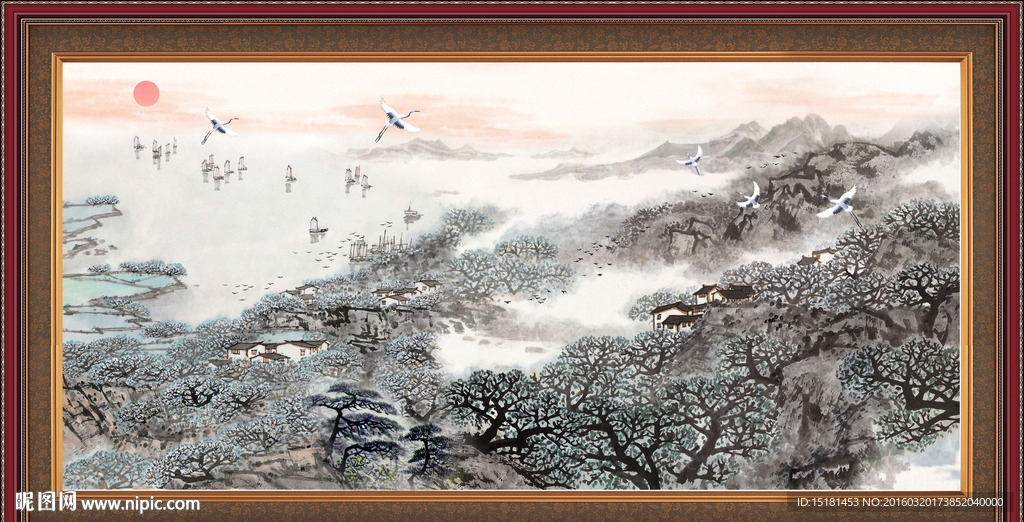 巨幅山水画