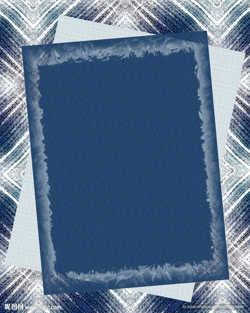 蓝色相框底纹