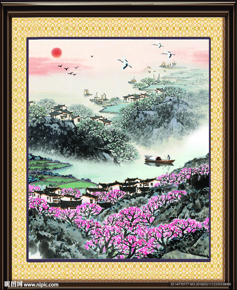 巨幅山水画