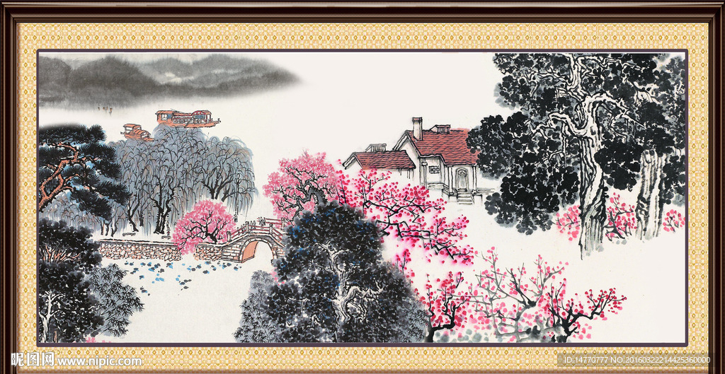 巨幅风景画
