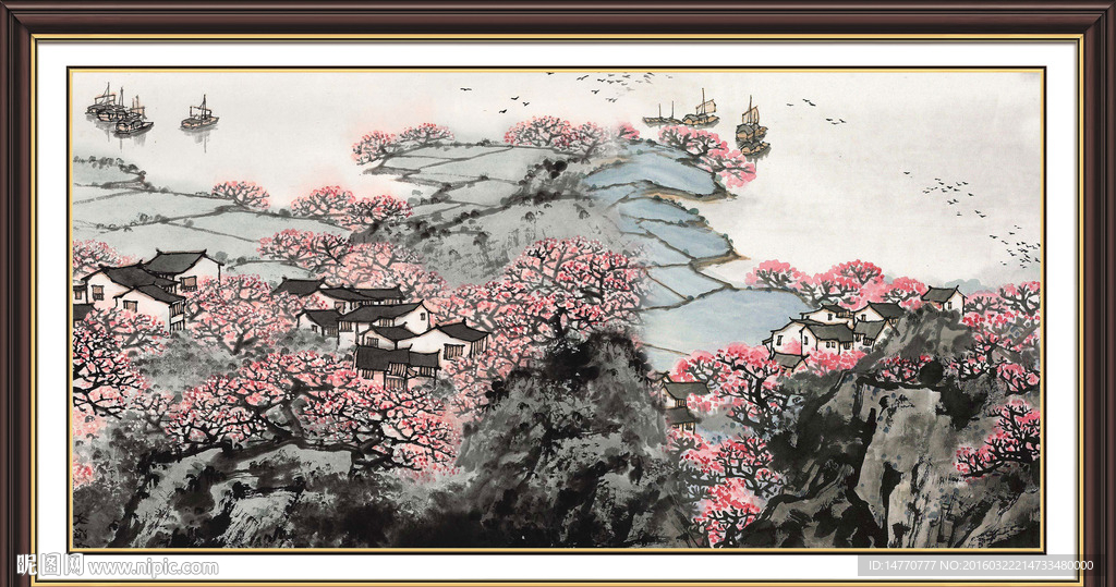 巨幅山水画