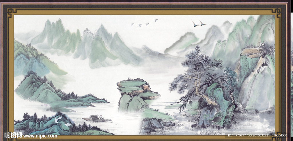 巨幅山水画