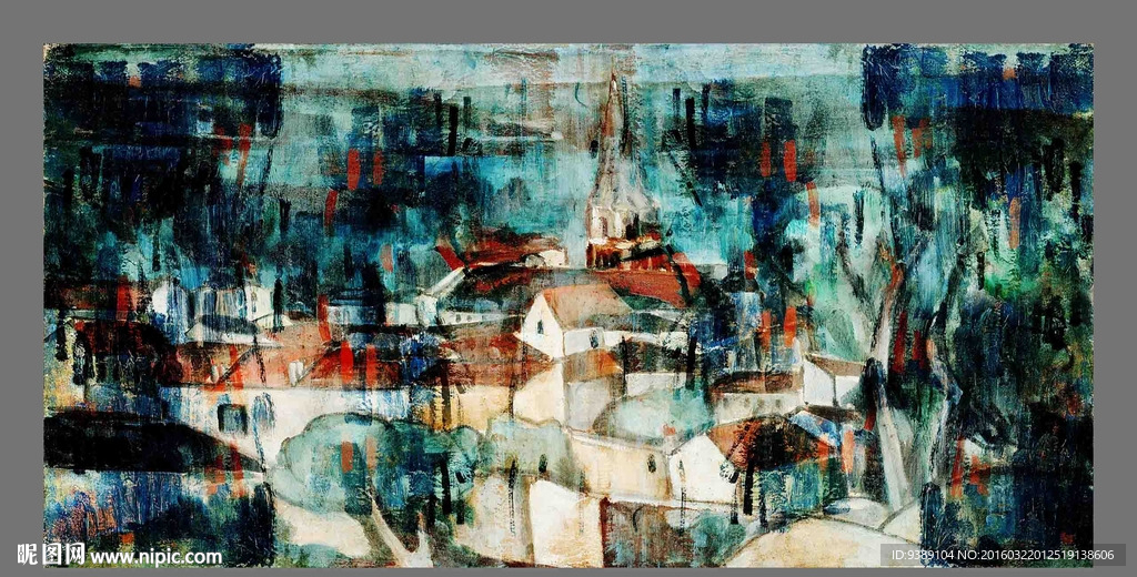抽象油画