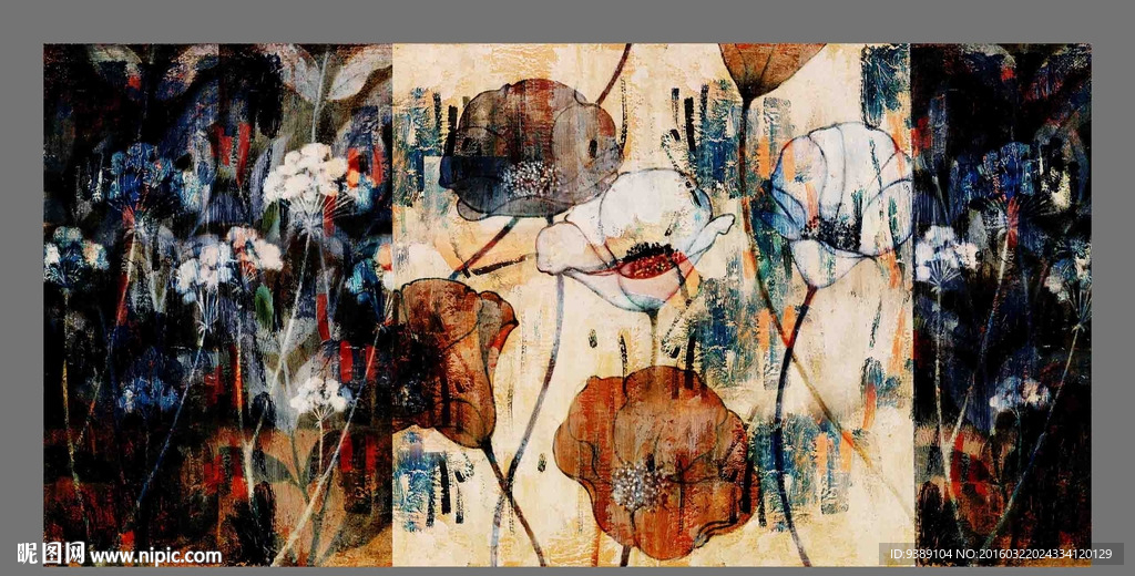 花卉油画