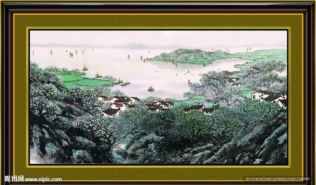 巨幅山水画