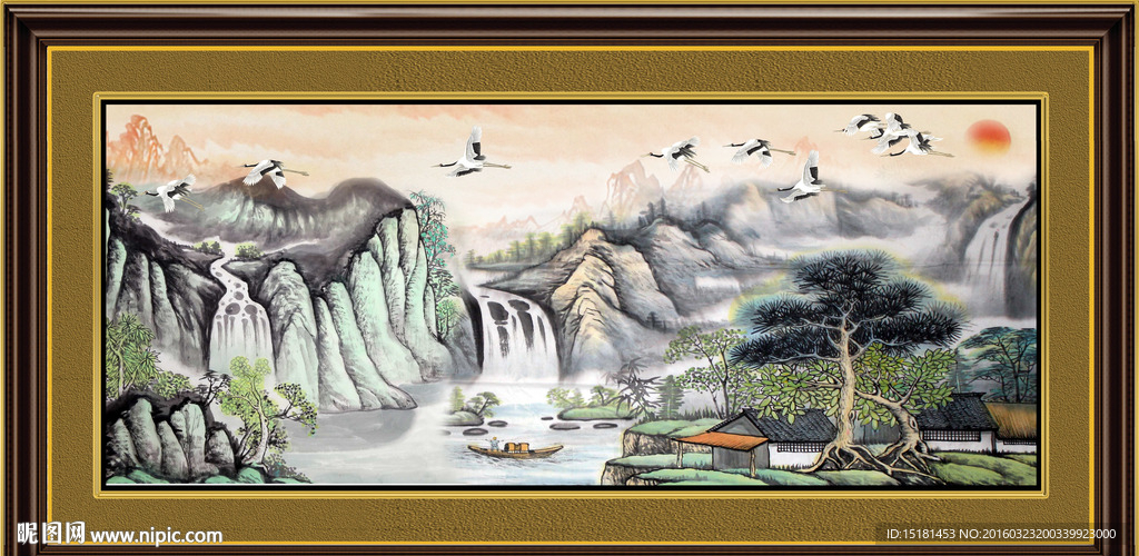 巨幅山水画