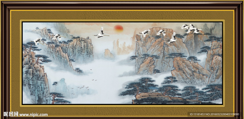 巨幅山水画