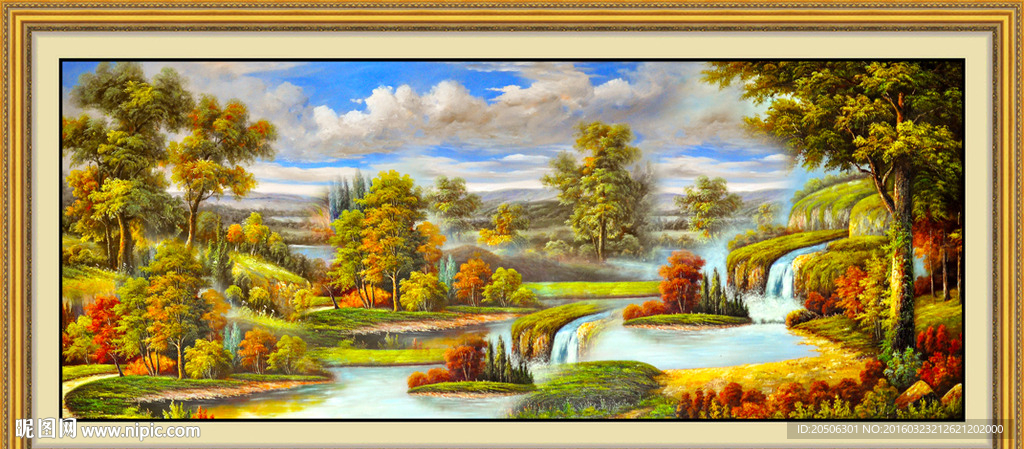 山水油画