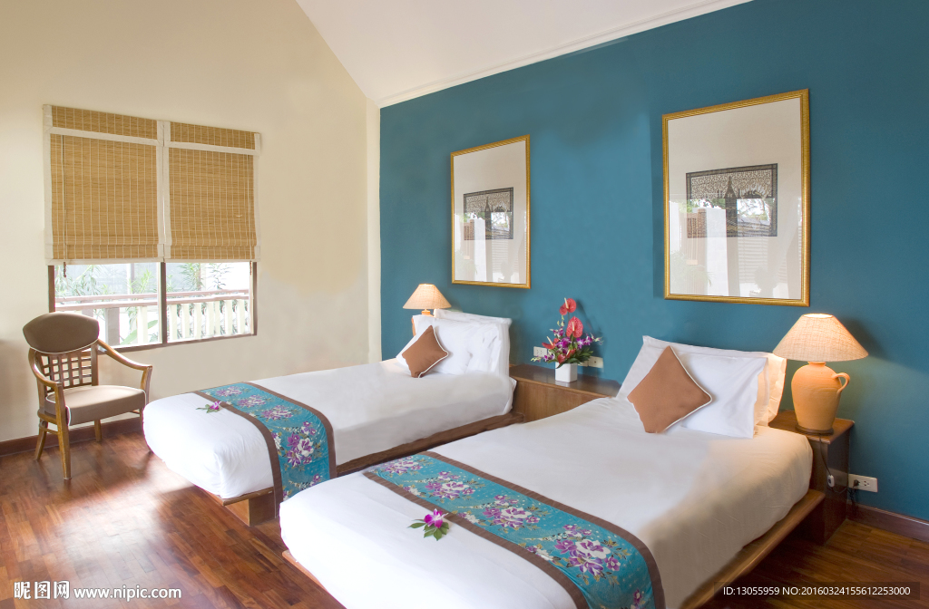 酒店卧室背景墙效果图