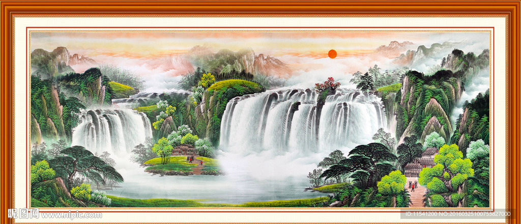 山水画 山水风景
