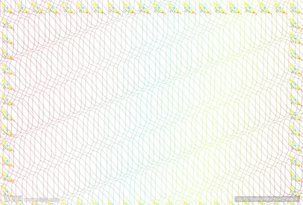 凤尾 网络证书纹