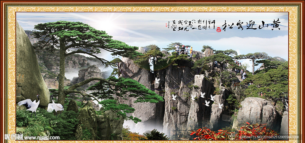 黄山迎客松