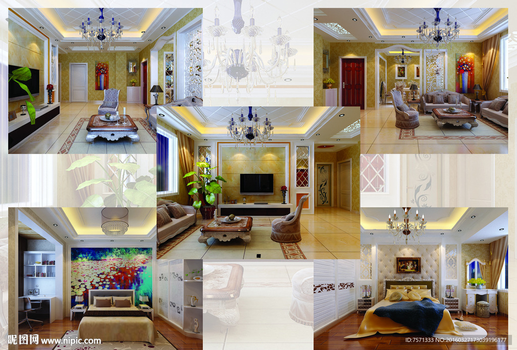 简欧风格室内设计效果图