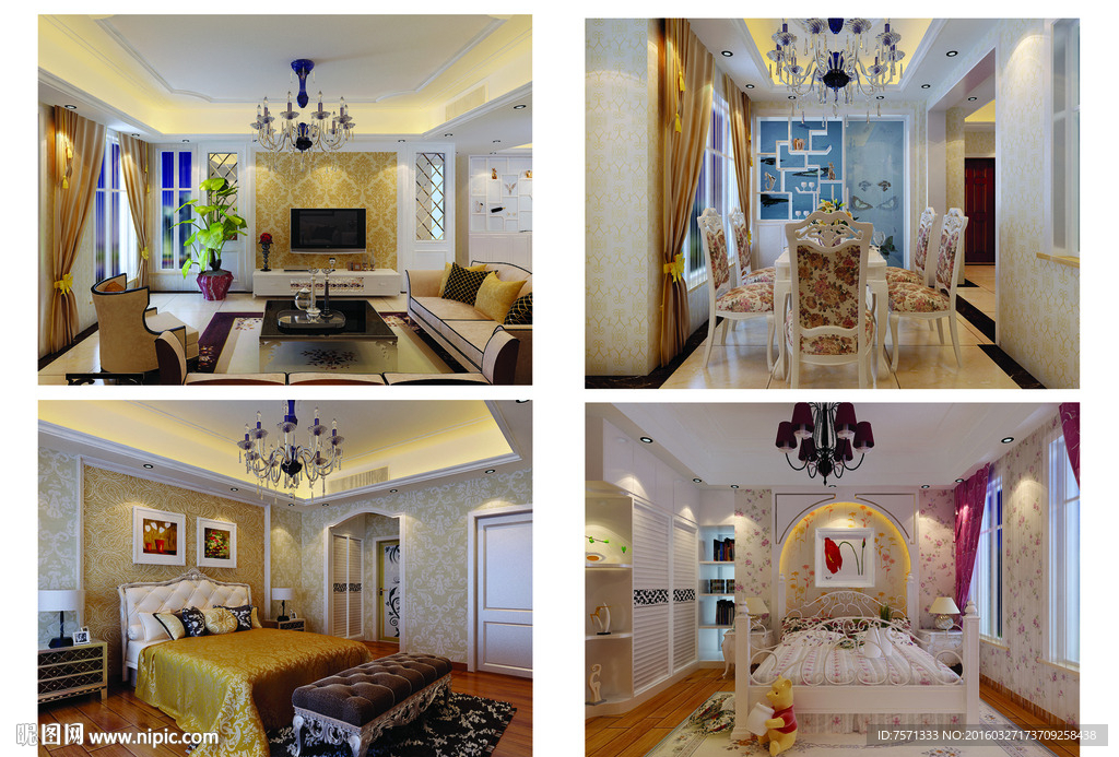 欧式室内设计效果图