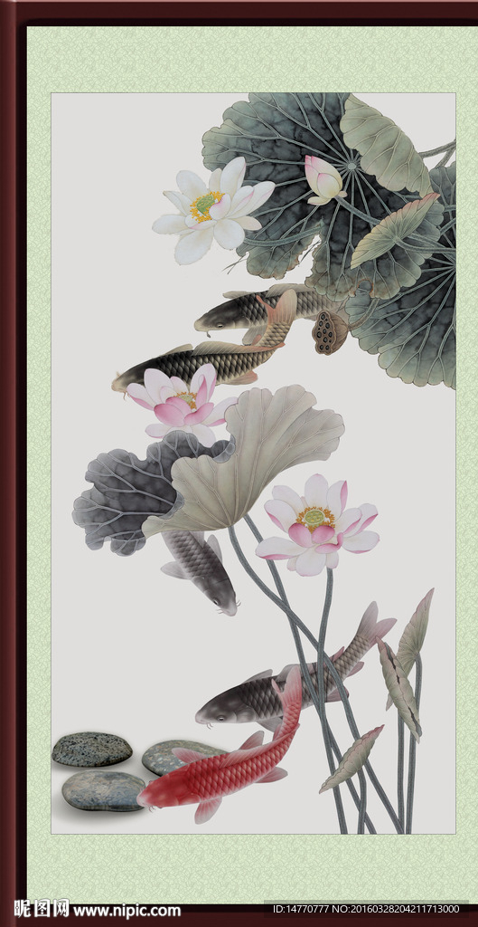 荷花水墨