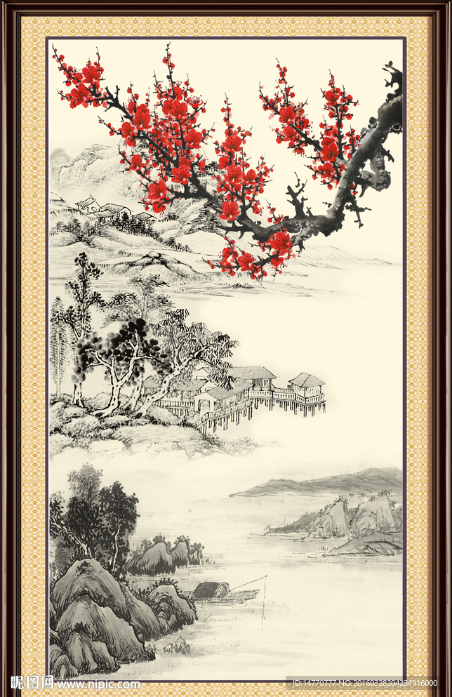 国画梅花