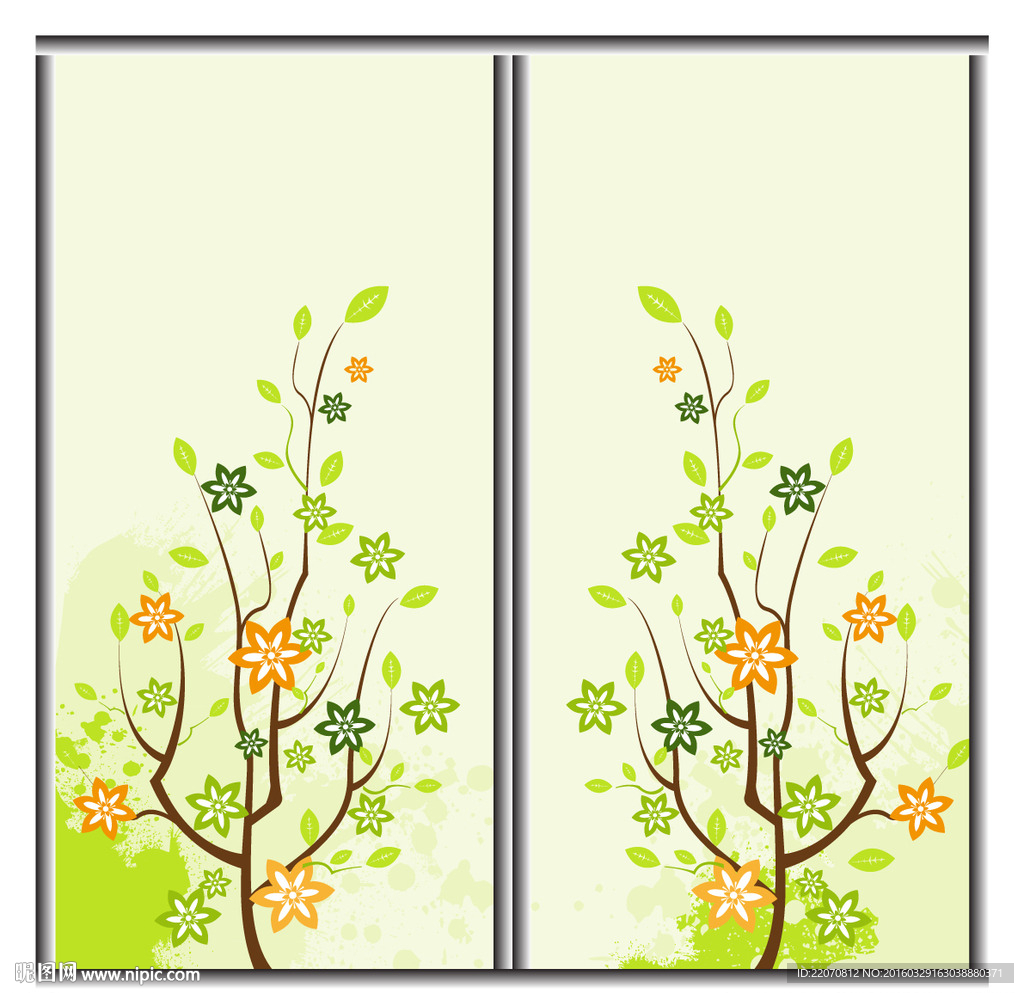 移门花卉