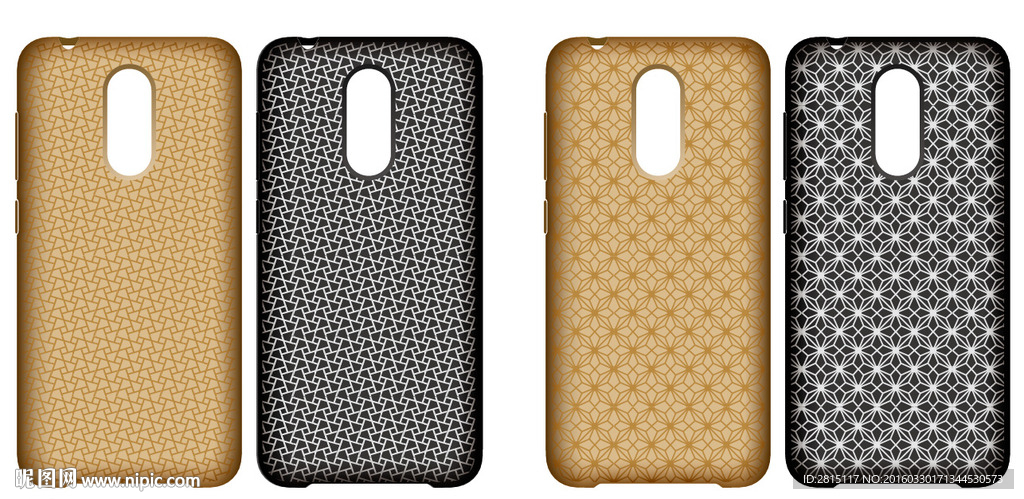 几何图案镭雕手机壳