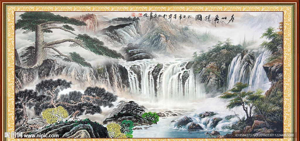 水墨山水画