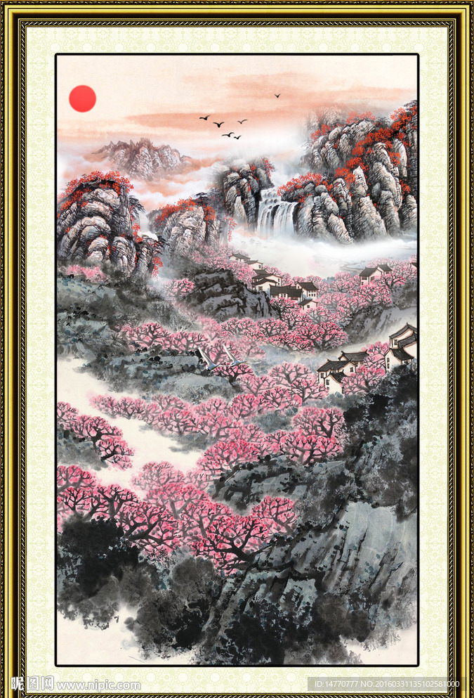 国画山水风景