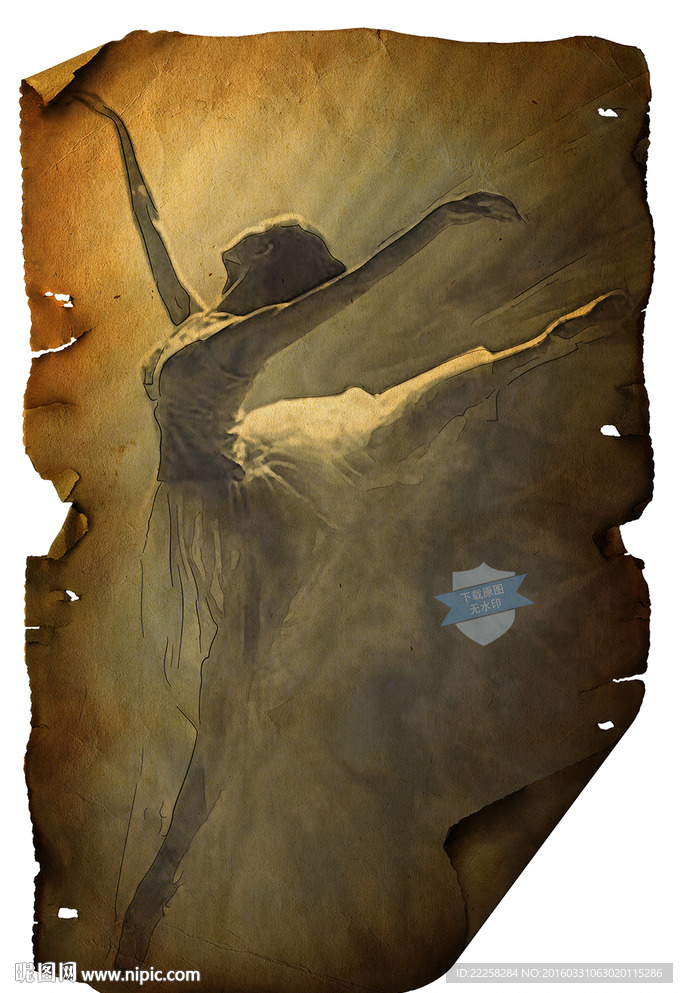 芭蕾少女插画分层