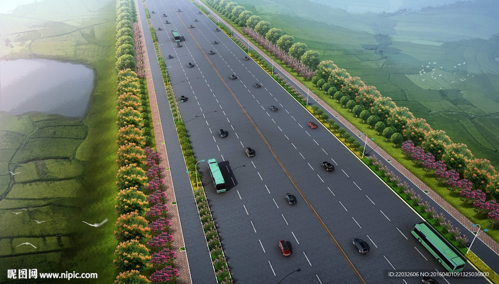 道路效果图